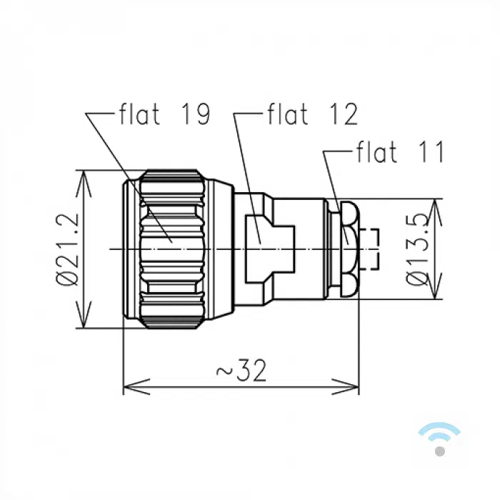 Spinner N-connector (Male) - Image 2