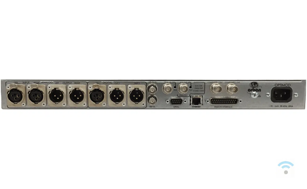 Orban 5700I aansluitingen