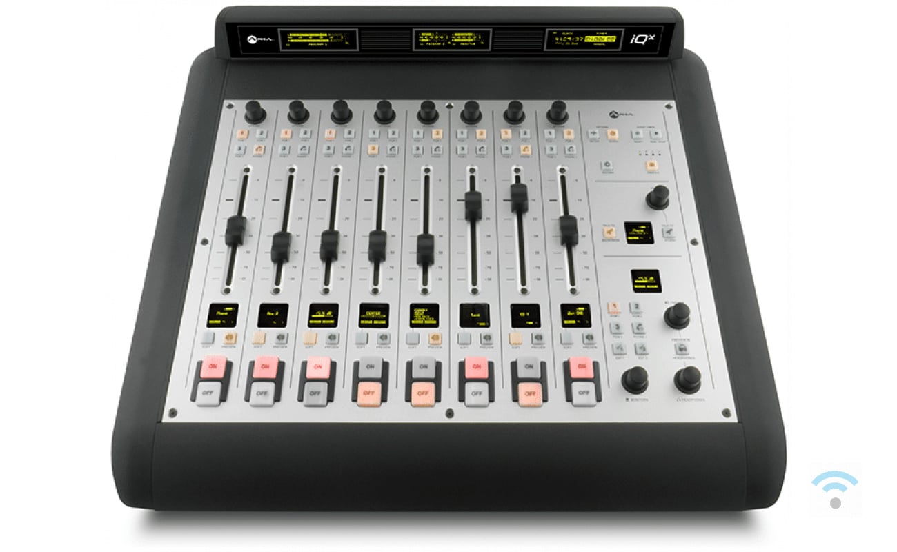 Telos Axia iQx all in one mixing console.