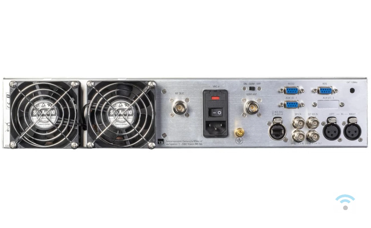 TEM Broadcast FM zender 2U Connectoren