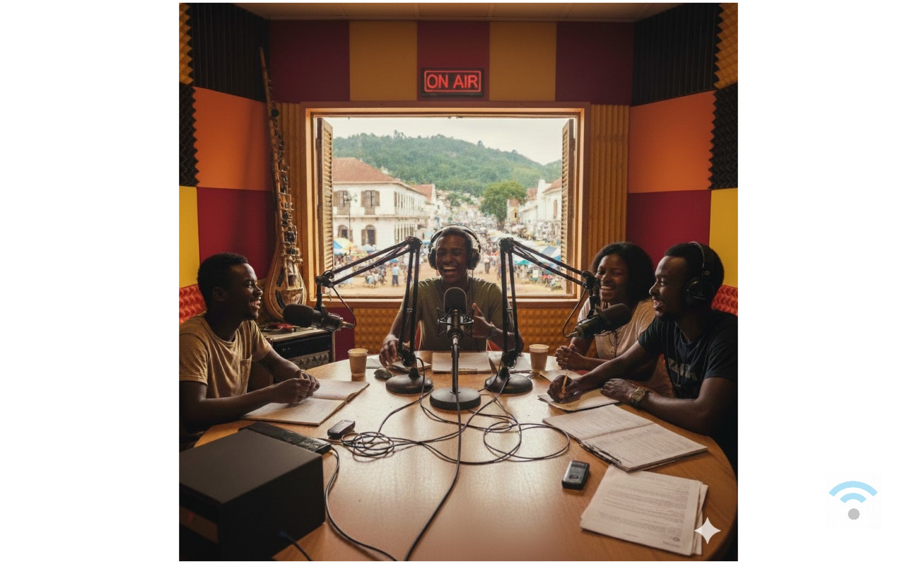 African radio station, using an Transmitter package of aircast.shop